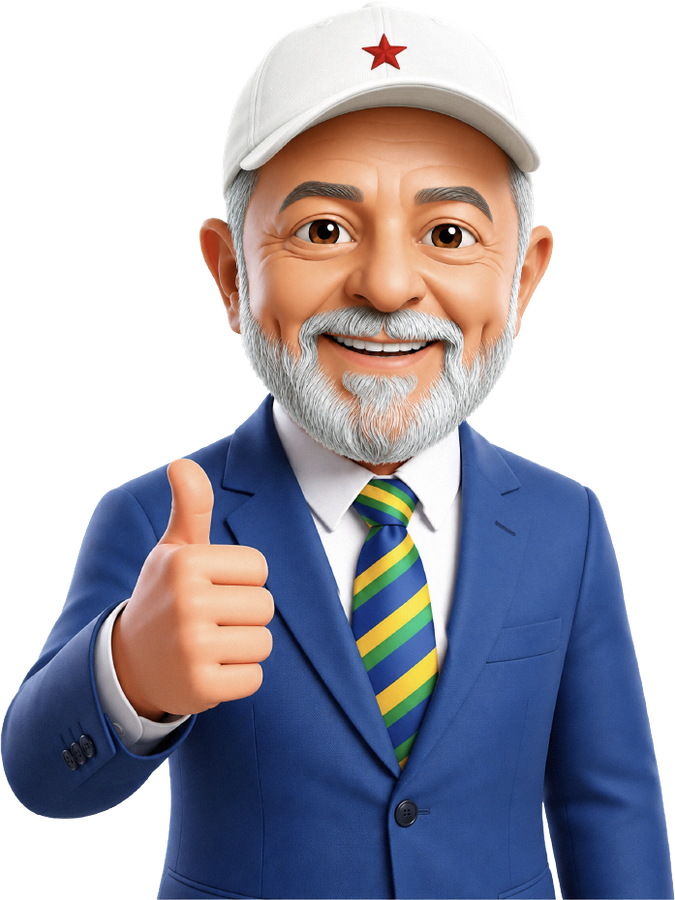 Lula fazendo joinha
